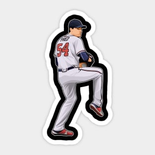 Max Fried #54 Pitches Sticker